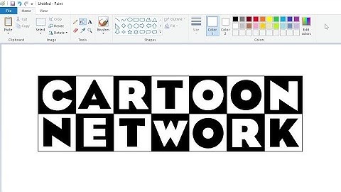 How to draw Cartoon Network logo in MS Paint | Easy step by step drawing