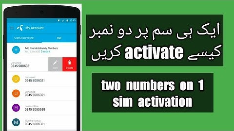 Now Get Two Numbers on One SIM with Telenor Double Up Number Service hindi - urdu 2020