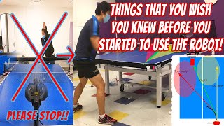 Table Tennis Tips - How to use a ping pong robot, things to know! (Ft. Amicus Prime) 탁구 로봇 사용할때 주의할점