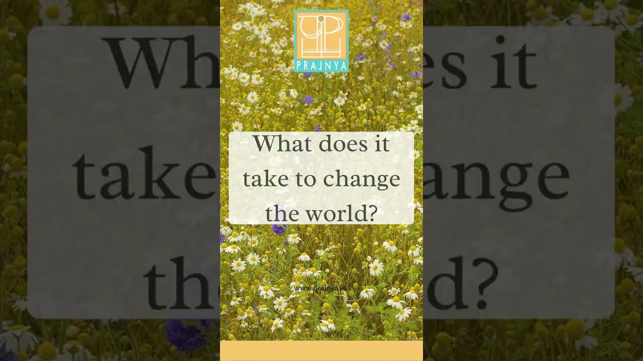 What does it take to change the world? Peace Education at Prajnya