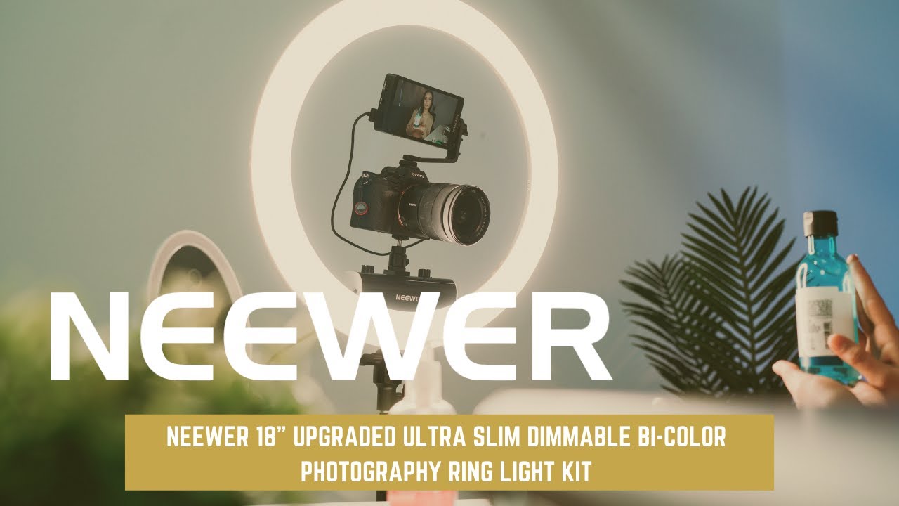 Neewer Ring Light Kit [Upgraded Version-1.8cm Ultra Indonesia