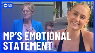 MP Reads Emotional Statement In Parliament On Melbourne Teen s Death 10 News First