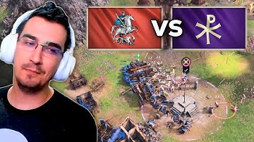 Beasty (Rus) vs Puppypaw (Byzantines) Pro 1v1 in AOE4...