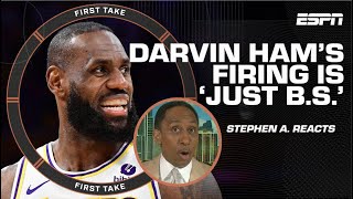 Stephen A. \u0026 Shannon Sharpe ADDRESS Darvin Ham’s Lakers firing: Blame game?! | First Take