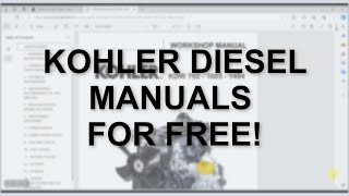 KOHLER Diesel Manuals for FREE by Kohler Engines University 243 views 1 month ago 2 minutes, 16 seconds