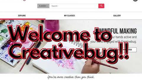 Welcome to CreativeBug