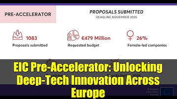 EIC Pre-Accelerator: Unlocking Deep-Tech Innovation Across Europe