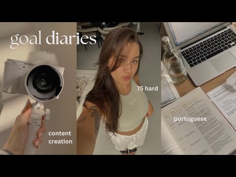 goal diaries | working on my 2024 goals, 75 hard, portuguese