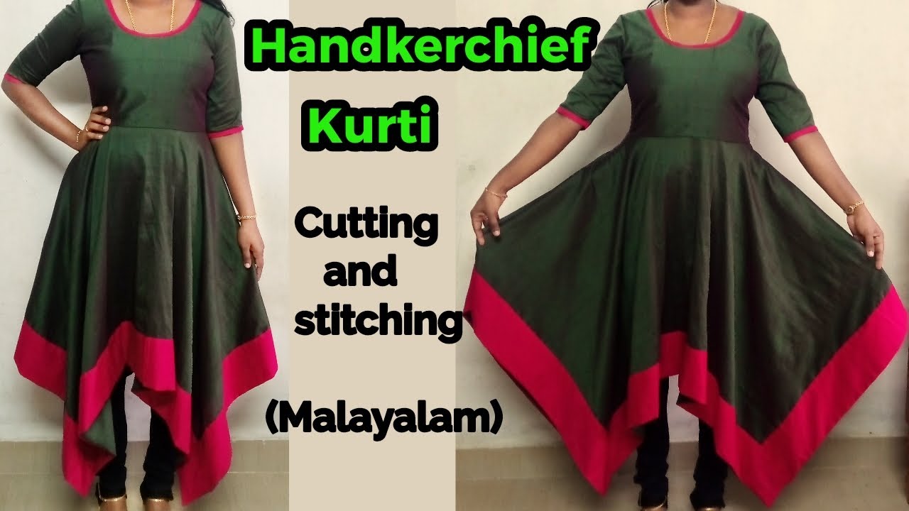 Transparent Neck design frock cutting and stitching - YouTube