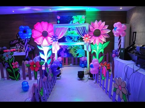  Birthday  Party  Organiser Balloon Floral Theme Decor  