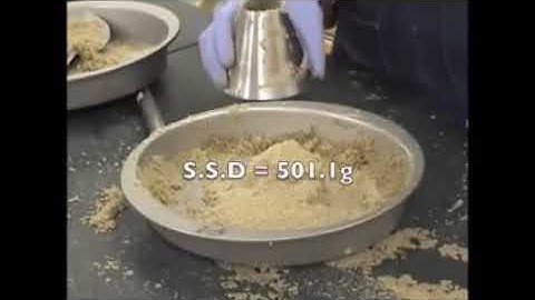 AASHTO T84 C128 Specific Gravity Fine Aggregate