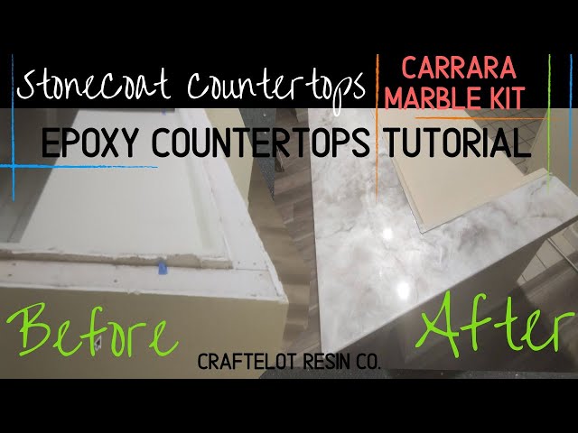 Stone Coat Countertops Carrara Marble Epoxy Resin Kit - DIY