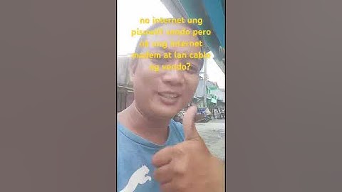 no internet ung pisowifi vendo pero ok ung internet modem at lan cable ng vendo? pano kaya ito?