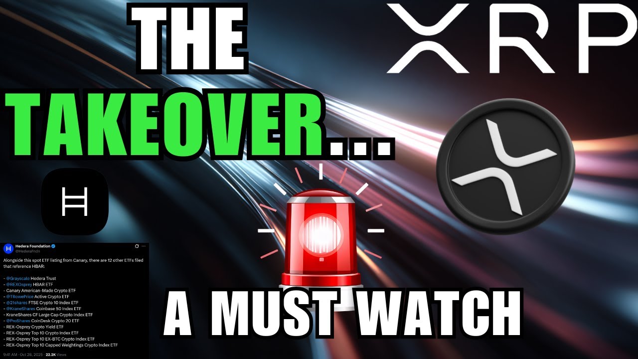 🚨 Ripple XRP TAKEOVER + HBAR ETF LIVE | The Institutional Wave Begins