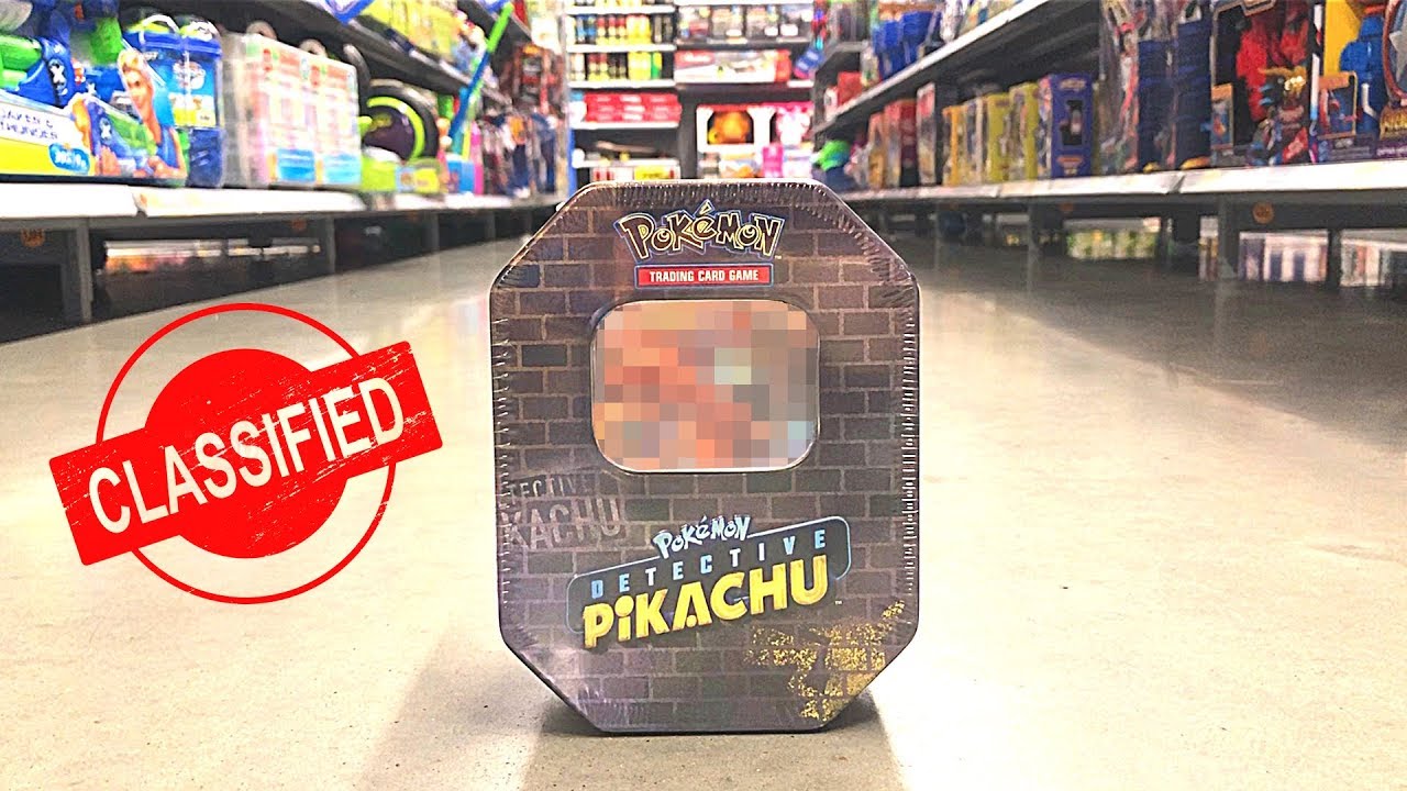 detective pikachu pokemon card tin (Charizard) card booster packs and 2 Pokmon TCG *THE SECRET POKEMON CARDS TIN!*