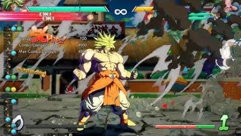 Broly j.2H Confirm into Lariat Combo with Cell/Cooler Assists