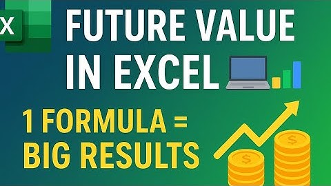 How to Calculate Future Value (FV) in Excel | Simple Formula Explained 📊