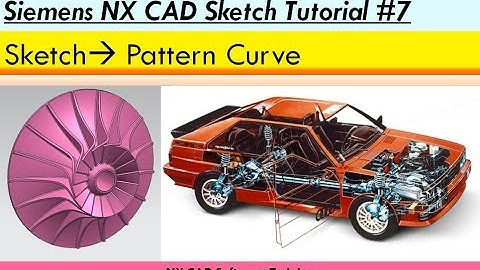 NX CAD Sketch Beginners Tutorial#7 | Pattern Curve (Linear Pattern, Circular Pattern & General)