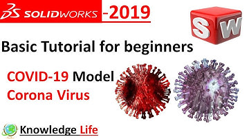 COVID 19, corona virus model in solidworks tutorial-13