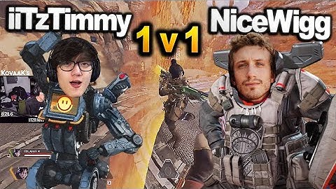 iiTzTimmy vs Nicewigg 1v1 in Apex Legends ( pathfinder vs Gibby )