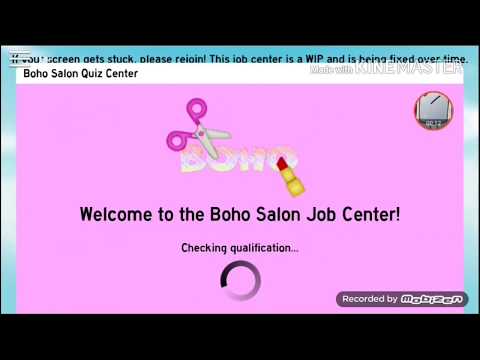Roblox Boho Salon Quiz Answers