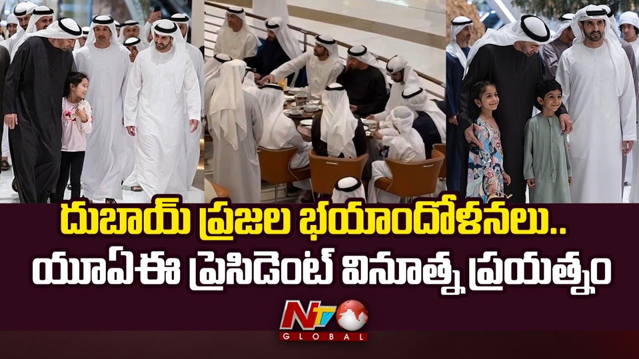 ఇరాన్ ప్రతీకార దాడులతో యూఏఈలో టెన్షన్ టెన్షన్ | UAE President Spotted at Dubai Mall | NTV Telugu