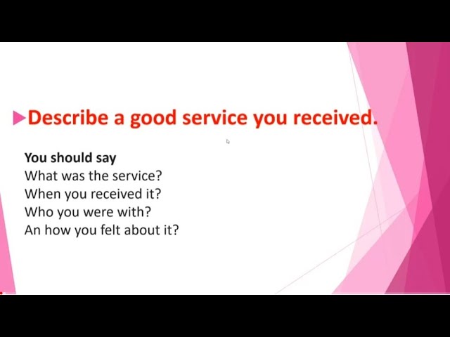 IELTS CUE-CARD: Describe a good service you received || 7+ Speaking ||  Explanation in Punjabi - YouTube