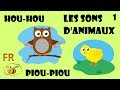 Les sons et cris d&#39;animaux en français - dessin éducatif pour bébé Learn French cartoon for kids