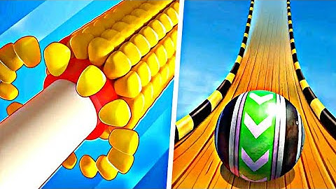 Sky Rolling Ball 3D Vs Cut Corn - All level Mobile Gameplay Walkthrough Android/iOS