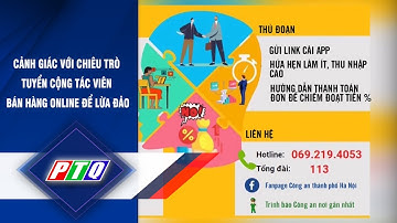 CẢNH GIÁC VỚI CHIÊU TRÒ TUYỂN CỘNG TÁC VIÊN BÁN HÀNG ONLINE ĐỂ LỪA ĐẢO | PTQ