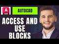 How To Access And Use Blocks From Sample Files Autocad