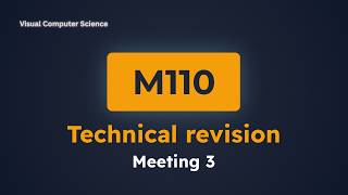 M110 - Technical Revision Meeting 3 - Decision Structures and Boolean Logic | AOU | Ahmed Mahmoud