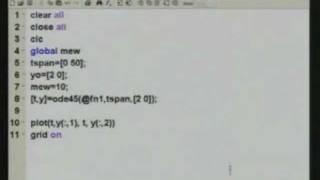 ⁣lec-07 Solution of Differential Equations in matlab