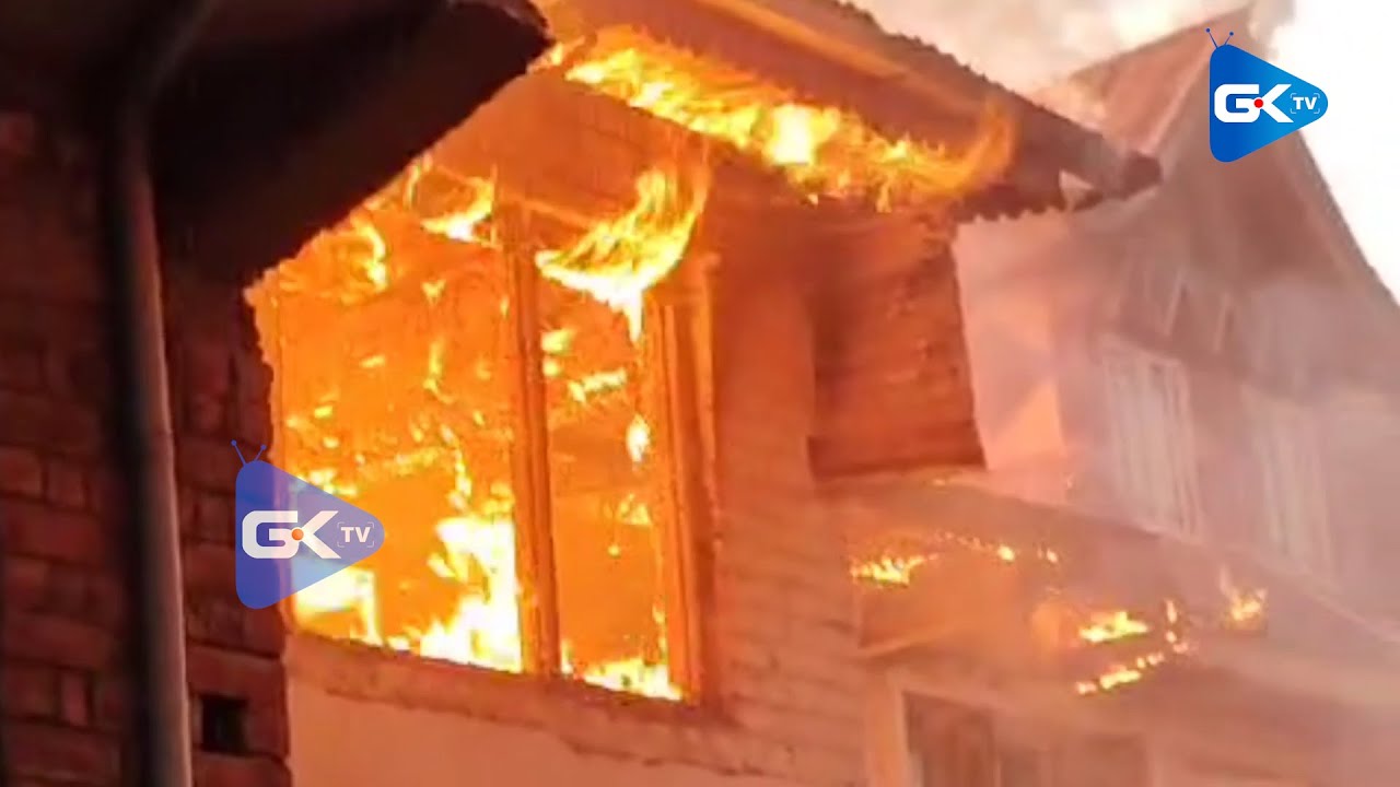 Two residential houses gutted in Chanapora blaze - YouTube