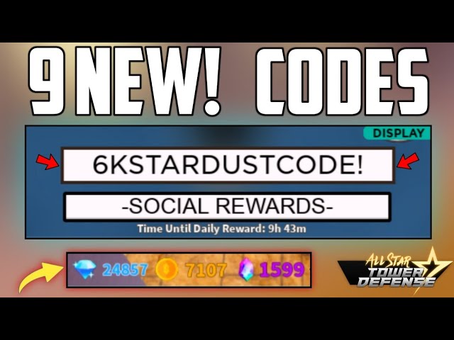 NOVO CODE o PRIMEIRO DE 2023 150 STARDUSTS E MUITO MAIS no ALL STAR TOWER  DEFENSE 