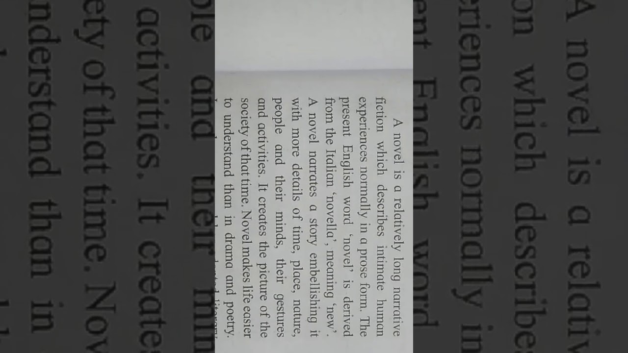 English History of Novel 