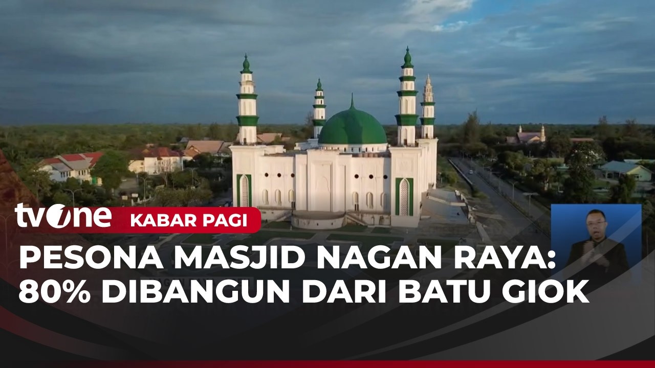 Megahnya Masjid yang Berbahan 80% Batu Giok di Aceh | Kabar Pagi