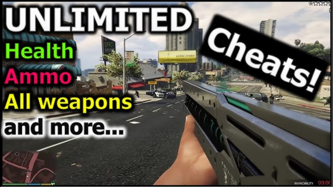 GTA 5 - Cheats  Unlimited money, ammo, stamina + NO Reload and more 