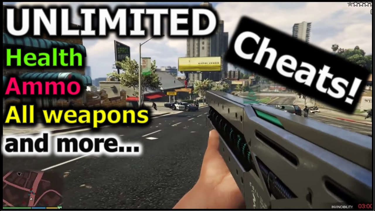 Gta 5 Cheat Codes Infinite Ammo All Weapons Health And More Youtube