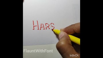 Name request: Harshita #shorts #flauntwithfont