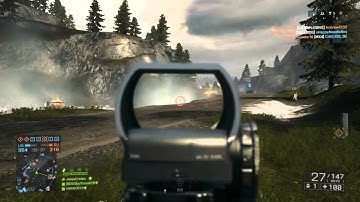 PS4 mouse and keyboard Battlefield 4 rush ReaSnow Cross Hair Gameplay