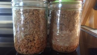 Dry Canning Ground beef in a Pressure Canner. Should I rinse the meat with water or not.