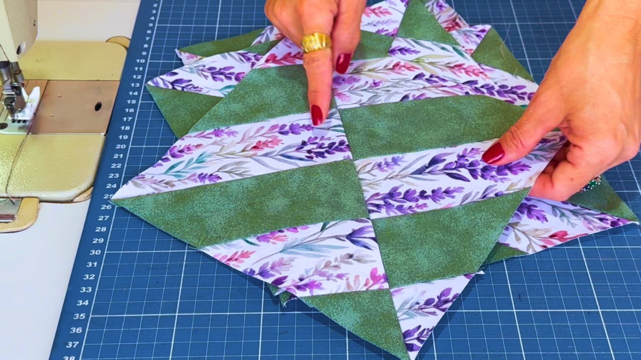 Só FAIXAS de Tecidos 🤩 PATCHWORK Fácil e RÁPIDO de Costurar