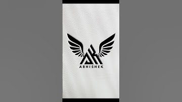Abhishek 😈 Name Professional brand logo design 🔥 #logo #logodesign
