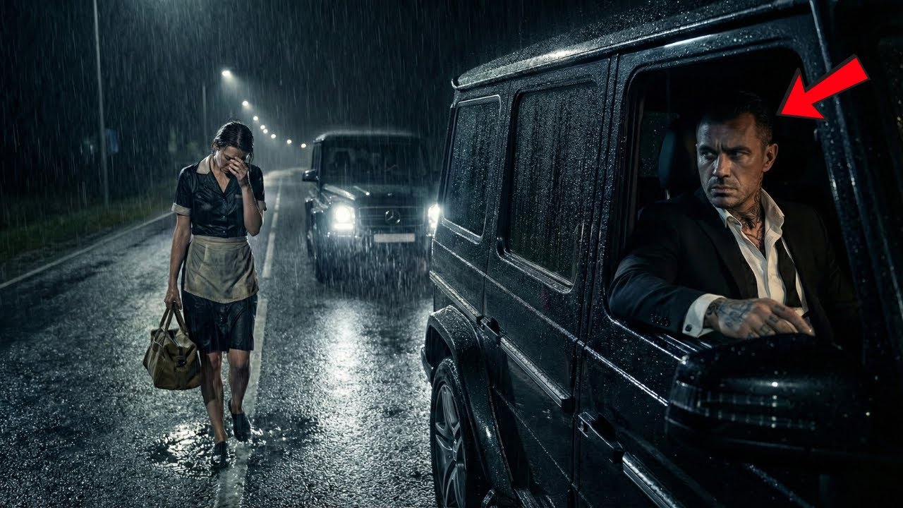 “What Happened!!” The Mafia Boss Asked The Poor Waitress Walking in the Rain — Minutes Later He…