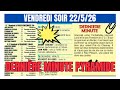 PRIX SIRRAH DERNIÈRE MINUTE PYRAMIDE DES CHANCES PARISIEN TURFOMANIA DU VENDREDI 22/5/25 