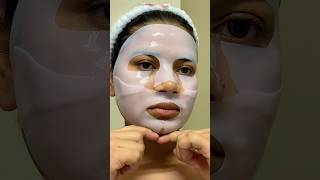 Trying K-beauty viral Medicube PDRN Pink Collagen Mask ✅✨#medicube #collagenmask #pdrn #glowingskin