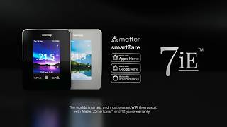 Warmup 7iE Smart Thermostat | Smart Heating Control with Matter, SmartGeo & Smartcare