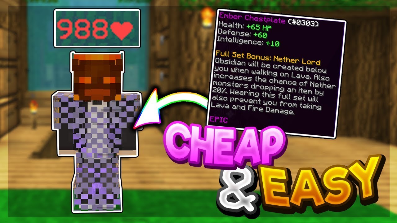 How to get EMBER ARMOR! (Hypixel Skyblock Guide) YouTube