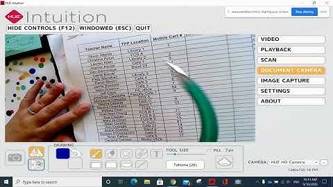 HUE Intuition Software + HUE Doc Camera + Google Meet